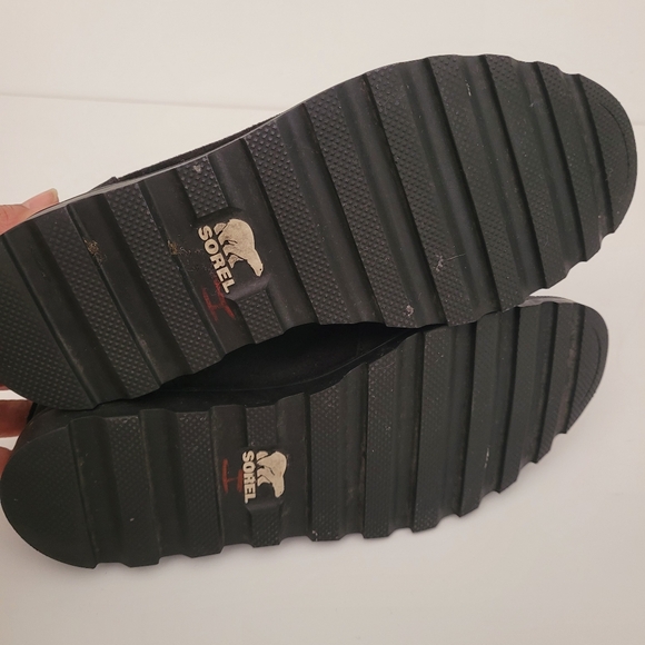 SOREL Ainsley Hiking Boot Black 9.5 Waterproof  Leather Grunge Combat Outdoor - Picture 12 of 12